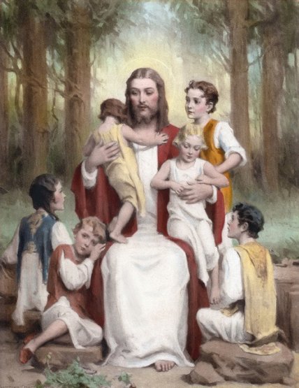 Artist Charles Bosseron Chambers 1883-1964, United States. Bible scenes and images of the Life of Jesus Christ.