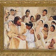 children_come_unto_me_hook_framed