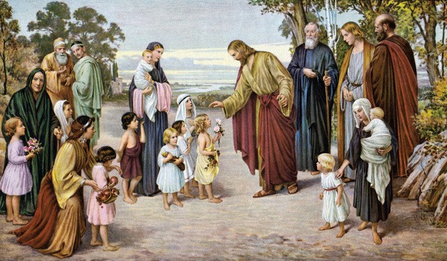 Christ Blessing the Little Children by Alois Lahoda