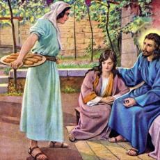 Jesus in the home of Mary and Martha, by Lietzmann