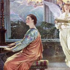 Saint Cecilia by Heinrich Lauenstein