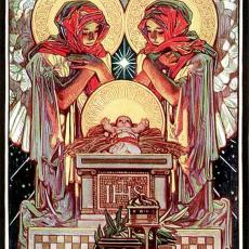 Christmas Nativity images by Joseph Christian Leyendecker