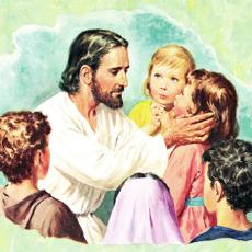 Jesus Blesses the Children by William Luberoff