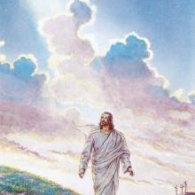 Christ outside the tomb